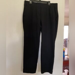 J Jill women’s Ponte Slim Leg black elastic waistband Pull on pants Size M petit